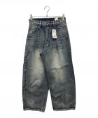 Spick and Spanスピック＆スパン）の古着「デニムパンツ 5 1/2 TUCKBARREL DENIM(タックバレル　デニム)」｜インディゴ