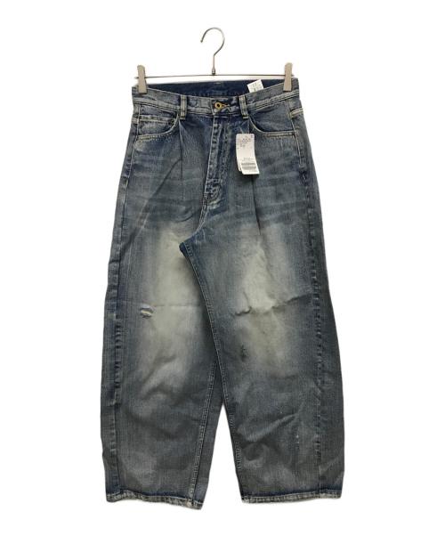 Spick and Span（スピック＆スパン）Spick and Span (スピック＆スパン) デニムパンツ 5 1/2 TUCKBARREL DENIM(タックバレル　デニム) インディゴ サイズ:27 未使用品の古着・服飾アイテム