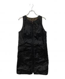 FENDI（フェンディ）の古着「ズッカ総柄リバーシブルワンピース」｜ブラウン×ブラック