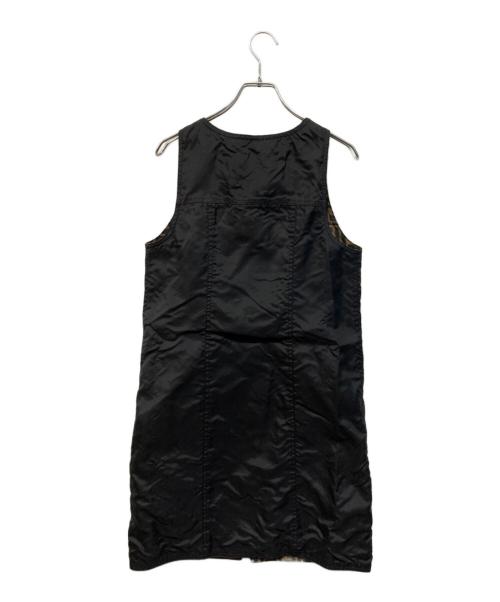 FENDI（フェンディ）FENDI (フェンディ) ズッカ総柄リバーシブルワンピース ブラウン×ブラック サイズ:XLの古着・服飾アイテム