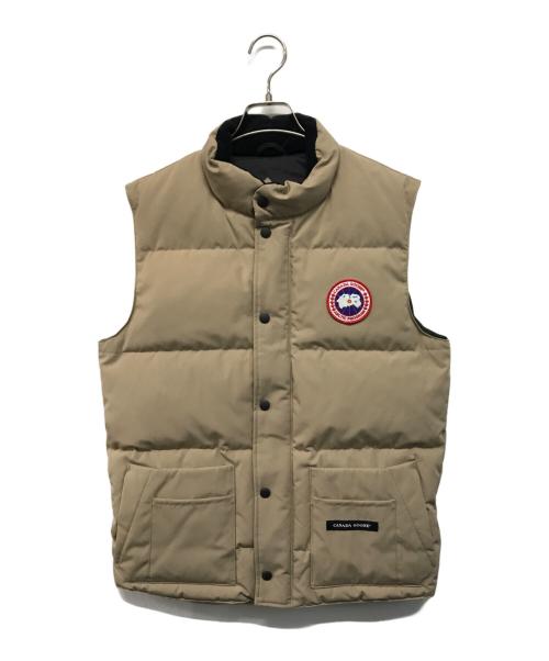 CANADA GOOSE（カナダグース）CANADA GOOSE (カナダグース) ヘリテージ フリースタイル クルー ダウンベスト ベージュ サイズ:Sの古着・服飾アイテム