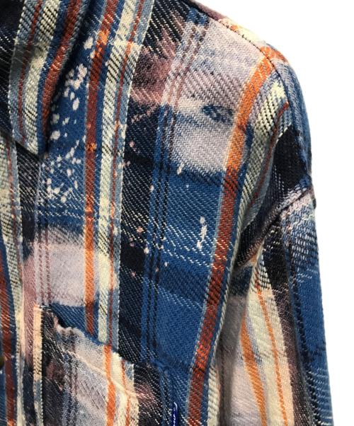 JORDAN BRAND（ジョーダン ブランド）JORDAN BRAND (ジョーダン ブランド) AWAKE (アウェイク) Flannel Shirt （フランネルシャツ） ブルー サイズ:XSの古着・服飾アイテム