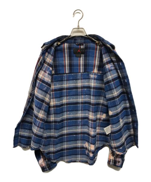 JORDAN BRAND（ジョーダン ブランド）JORDAN BRAND (ジョーダン ブランド) AWAKE (アウェイク) Flannel Shirt （フランネルシャツ） ブルー サイズ:XSの古着・服飾アイテム