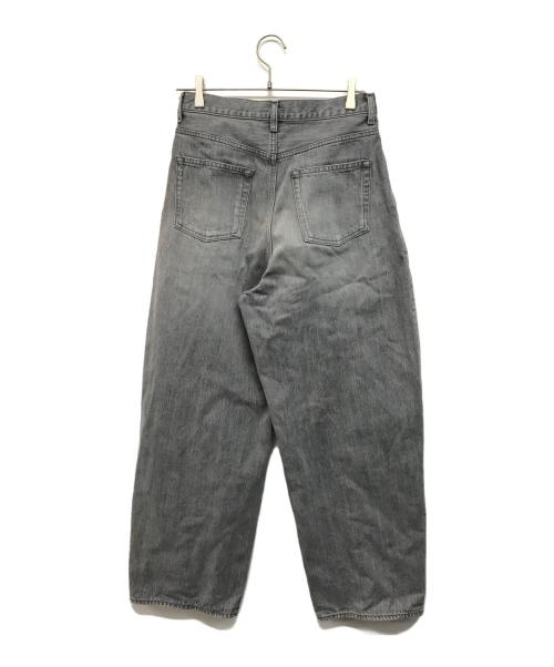 DRAWER（ドゥロワー）Drawer (ドゥロワー) 3タックカーブデニム グレー サイズ:SIZE 38の古着・服飾アイテム