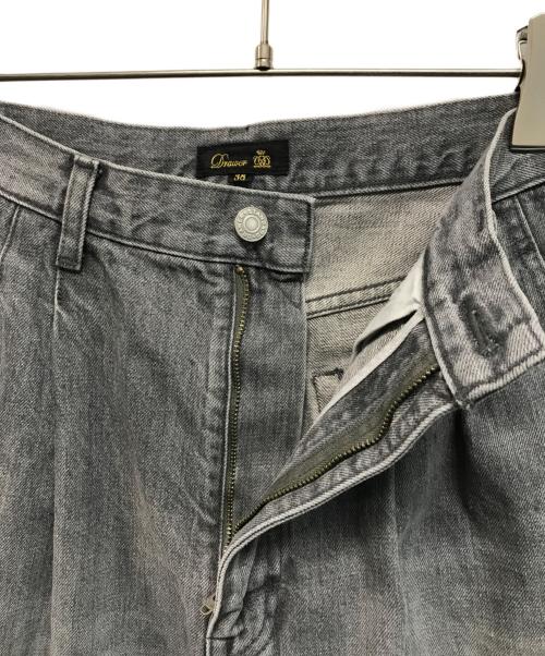 DRAWER（ドゥロワー）Drawer (ドゥロワー) 3タックカーブデニム グレー サイズ:SIZE 38の古着・服飾アイテム