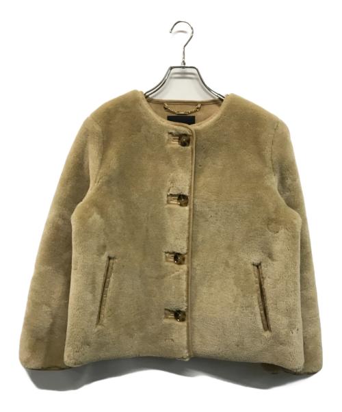 Kate Spade（ケイトスペード）Kate Spade (ケイトスペード) Bonded Shearling Jacket ベージュ サイズ:Mの古着・服飾アイテム