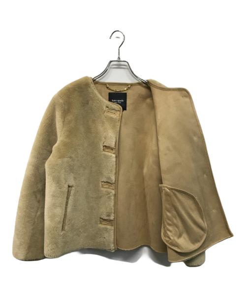 Kate Spade（ケイトスペード）Kate Spade (ケイトスペード) Bonded Shearling Jacket ベージュ サイズ:Mの古着・服飾アイテム