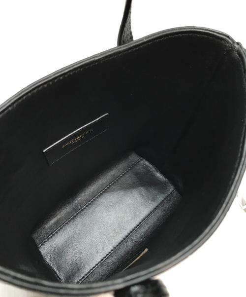 Saint Laurent Paris（サンローランパリ）Saint Laurent Paris (サンローランパリ) クロコミニトイショッピングバッグ ブラックの古着・服飾アイテム
