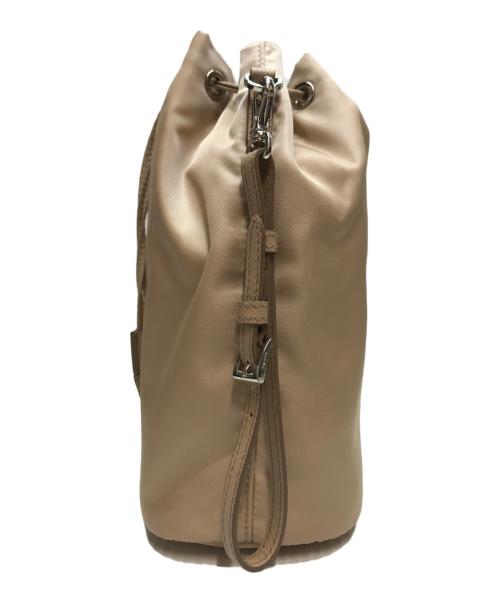 PRADA（プラダ）PRADA (プラダ) Re Nylon巾着ショルダーバッグ ベージュ CAMMEOの古着・服飾アイテム