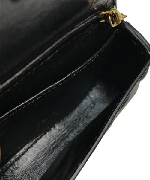 FENDI（フェンディ）FENDI (フェンディ) ナノバゲット NANO BAGUETTE チェーンウォレット ブラック×ゴールドの古着・服飾アイテム