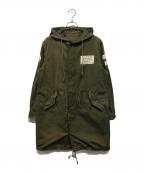 WACKO MARIAワコマリア）の古着「パッチ付モッズコート」｜オリーブ