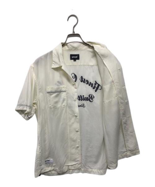 Schott（ショット）Schott (ショット) BOWLING SHIRT FINEST QUALITY BUILT TOUGH(ファイネスト・クオリティ・ビルド・タフ) アイボリー サイズ:Mの古着・服飾アイテム