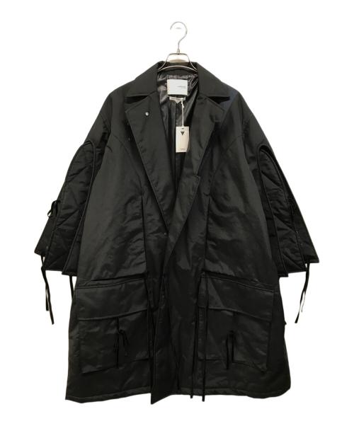 yoshio kubo（ヨシオクボ）yoshio kubo (ヨシオクボ) COMBO LONG COAT（コンボ ロング コート） ブラック サイズ:2の古着・服飾アイテム