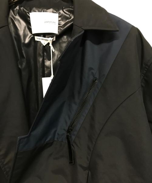 yoshio kubo（ヨシオクボ）yoshio kubo (ヨシオクボ) COMBO LONG COAT（コンボ ロング コート） ブラック サイズ:2の古着・服飾アイテム