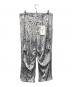 08sircus（ゼロエイトサーカス）の古着「総柄ワイドパンツ」｜ホワイト×ブラック