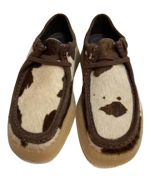 CLARKS（クラークス）CLARKS (クラークス) ZARA (ザラ) ハラコモカシンシューズ ブラウン サイズ:42の古着・服飾アイテム