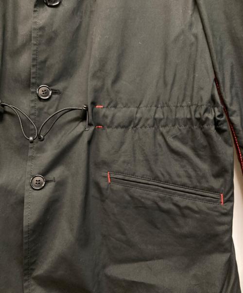 COMME des COMME（コムデギャルソン）COMME des COMME (コムデギャルソン) ステッチデザイン ドローコード テーラードジャケット ブラック サイズ:Mの古着・服飾アイテム