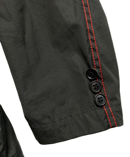 COMME des COMME（コムデギャルソン）COMME des COMME (コムデギャルソン) ステッチデザイン ドローコード テーラードジャケット ブラック サイズ:Mの古着・服飾アイテム