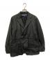 COMME des COMME（コムデギャルソン）の古着「ステッチデザイン ドローコード テーラードジャケット」｜ブラック