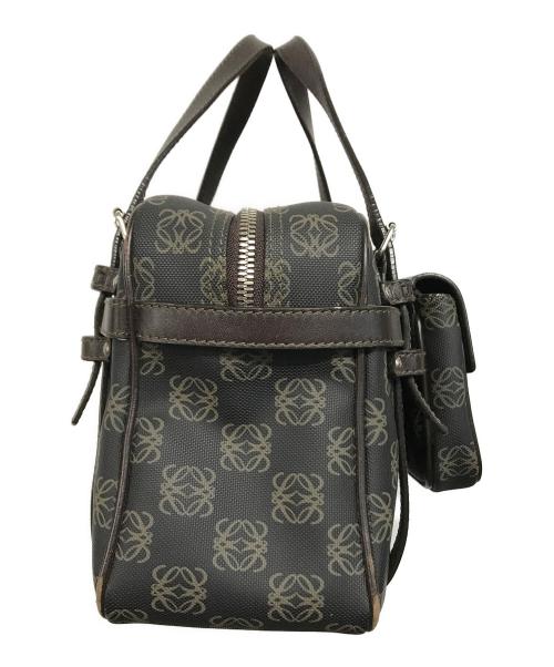 LOEWE（ロエベ）LOEWE (ロエベ) アナグラム総柄ハンドバッグ ブラウンの古着・服飾アイテム