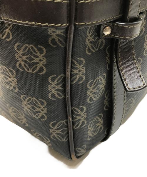 LOEWE（ロエベ）LOEWE (ロエベ) アナグラム総柄ハンドバッグ ブラウンの古着・服飾アイテム