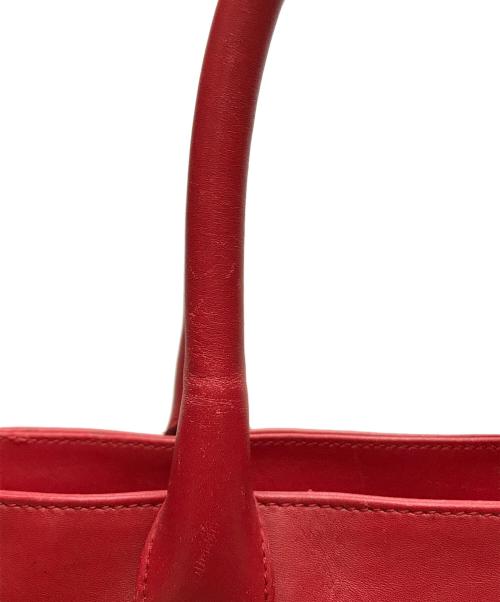 GUCCI（グッチ）GUCCI (グッチ) GGキャンバストートバッグ レッド×ネイビーの古着・服飾アイテム