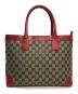 GUCCI（グッチ）の古着「GGキャンバストートバッグ」｜レッド×ネイビー
