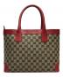 GUCCI (グッチ) GGキャンバストートバッグ レッド×ネイビー：20000円