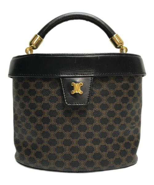 CELINE（セリーヌ）CELINE (セリーヌ) バニティバッグ ハンドバッグ ブラウン×ブラックの古着・服飾アイテム