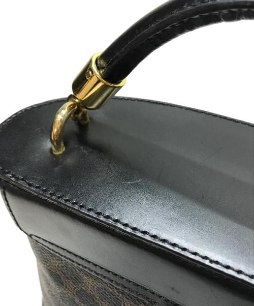 CELINE（セリーヌ）CELINE (セリーヌ) バニティバッグ ハンドバッグ ブラウン×ブラックの古着・服飾アイテム