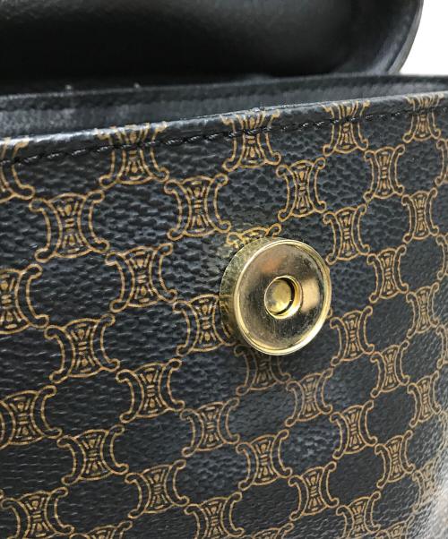 CELINE（セリーヌ）CELINE (セリーヌ) バニティバッグ ハンドバッグ ブラウン×ブラックの古着・服飾アイテム