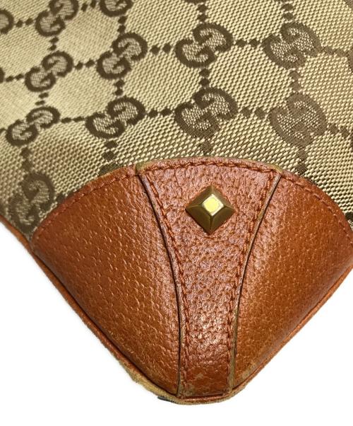 GUCCI（グッチ）GUCCI (グッチ) スタッズショルダーバッグ ブラウンの古着・服飾アイテム