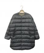 ORCIVALオーシバル）の古着「Polyester Taffeta Round Neck Long Coat」｜ブルー
