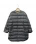 ORCIVAL（オーシバル）の古着「Polyester Taffeta Round Neck Long Coat」｜ブルー