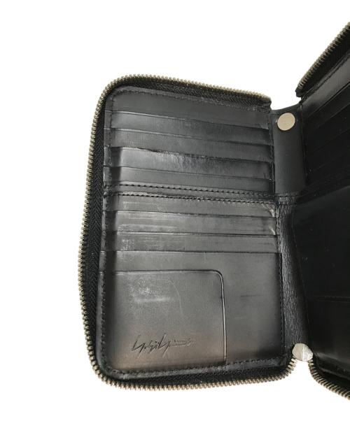 Yohji Yamamoto pour homme（ヨウジヤマモト プールオム）Yohji Yamamoto pour homme (ヨウジヤマモト プールオム) Cow Leather Zipper Wallet S ブラックの古着・服飾アイテム