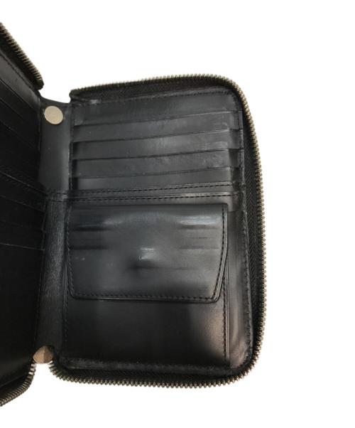 Yohji Yamamoto pour homme（ヨウジヤマモト プールオム）Yohji Yamamoto pour homme (ヨウジヤマモト プールオム) Cow Leather Zipper Wallet S ブラックの古着・服飾アイテム