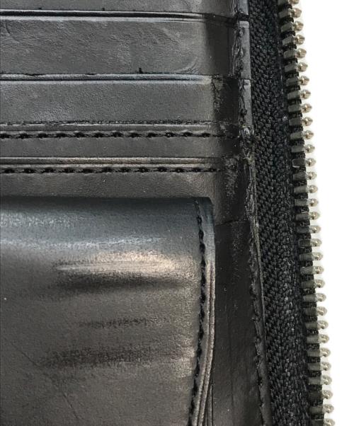 Yohji Yamamoto pour homme（ヨウジヤマモト プールオム）Yohji Yamamoto pour homme (ヨウジヤマモト プールオム) Cow Leather Zipper Wallet S ブラックの古着・服飾アイテム