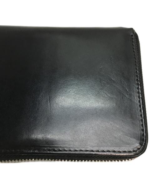 Yohji Yamamoto pour homme（ヨウジヤマモト プールオム）Yohji Yamamoto pour homme (ヨウジヤマモト プールオム) Cow Leather Zipper Wallet S ブラックの古着・服飾アイテム