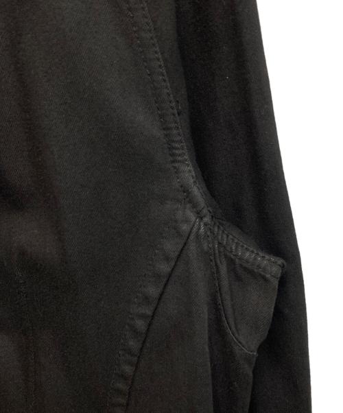 JULIUS（ユリウス）JULIUS (ユリウス) ダメージドコーティングデニムライダースジャケット ブラック サイズ:SIZE 2の古着・服飾アイテム