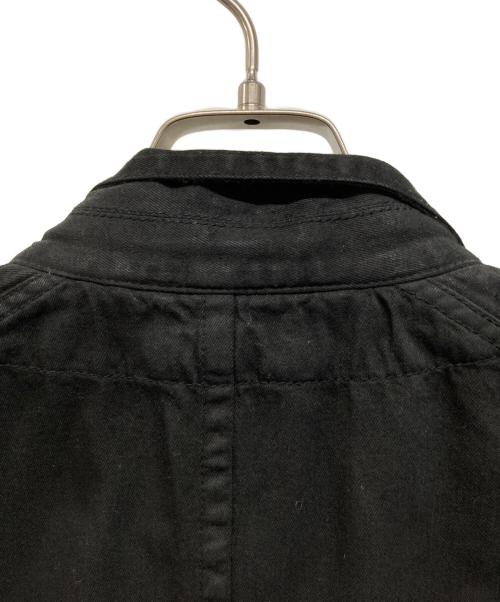 JULIUS（ユリウス）JULIUS (ユリウス) ダメージドコーティングデニムライダースジャケット ブラック サイズ:SIZE 2の古着・服飾アイテム