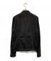 JULIUS (ユリウス) ダメージドコーティングデニムライダースジャケット ブラック サイズ:SIZE 2：30000円