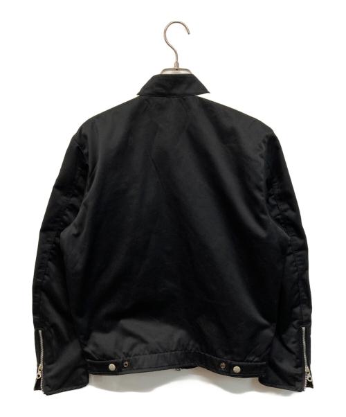 DIESEL（ディーゼル）DIESEL (ディーゼル) J-BECKバイカージャケット ブラック×ホワイト サイズ:SIZE 44の古着・服飾アイテム