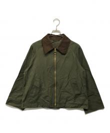 Barbour×Spick and Span（バブアー×スピック＆スパン）の古着「別注 CATLIN Modify(カトリン モディファイ) ジップアップブルゾン」｜カーキ