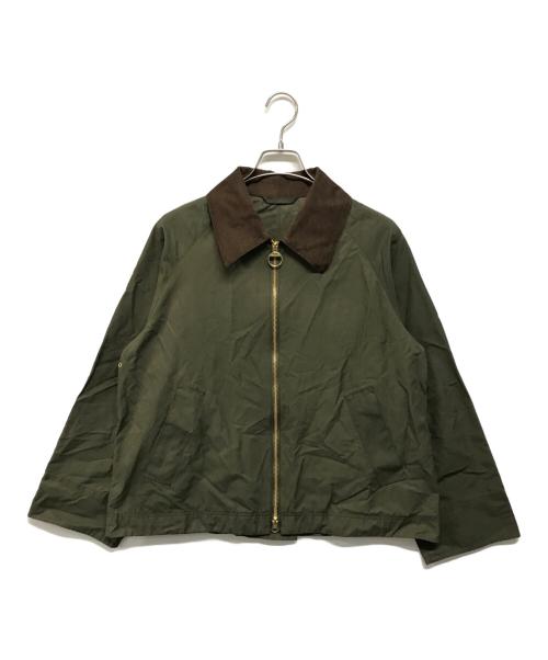 Barbour（バブアー）Barbour (バブアー) Spick and Span (スピック＆スパン) 別注 CATLIN Modify(カトリン モディファイ) ジップアップブルゾン カーキ サイズ:10の古着・服飾アイテム