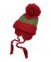 CA4LA（カシラ）の古着「HAND KNITTED EARFLAP WATCH （ハンド・ニッテッド・イヤーフラップ・ワッチ）ニット帽」｜レッド