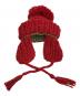 CA4LA (カシラ) HAND KNITTED EARFLAP WATCH （ハンド・ニッテッド・イヤーフラップ・ワッチ）ニット帽 レッド 未使用品：7000円