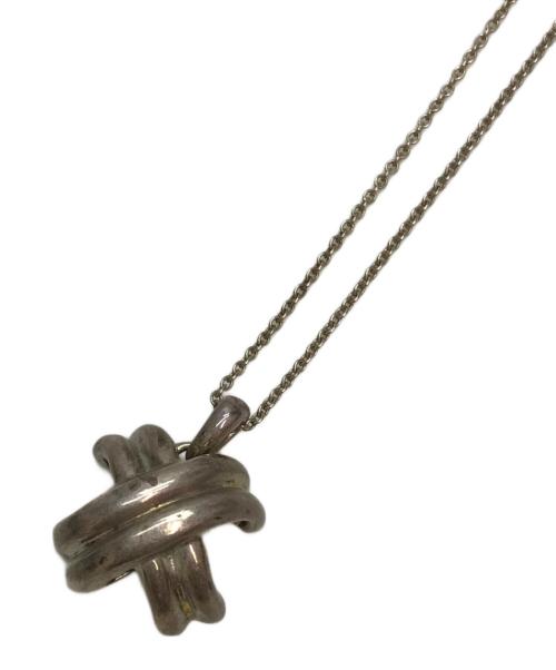 TIFFANY & Co.（ティファニー アンド コー）Tiffany & Co. (ティファニー アンド コー) シグネチャー クロス ネックレス シルバーの古着・服飾アイテム