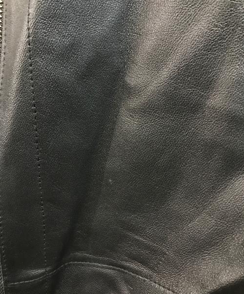 MOTOMACHI Zelal（モトマチゼラール）MOTOMACHI Zelal (モトマチゼラール) リバーシブルレザーラウンドカラーコート ブラック サイズ:9ARの古着・服飾アイテム