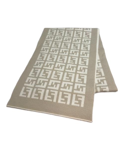 FENDI（フェンディ）FENDI (フェンディ) ズッカ柄ウールマフラー ベージュの古着・服飾アイテム