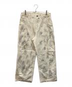 professor.Eプロフェッサー イー）の古着「WORN-OUT-DENIM【】ウォーン・アウト・デニム」｜ホワイト